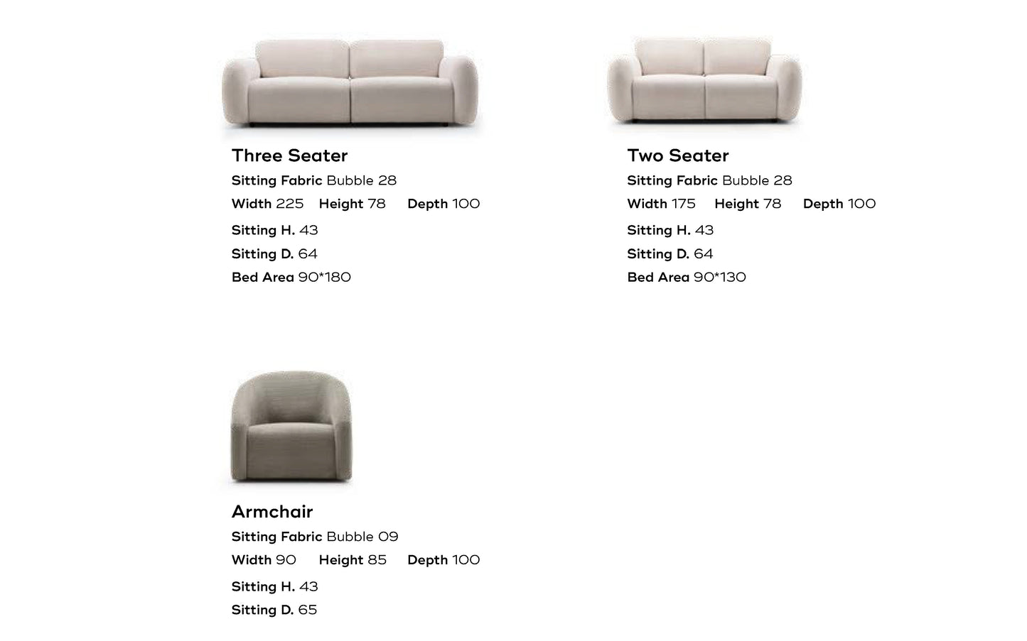 Cassa Sofa Set: Luxurious Fabric with Bed & Recliner Functionality