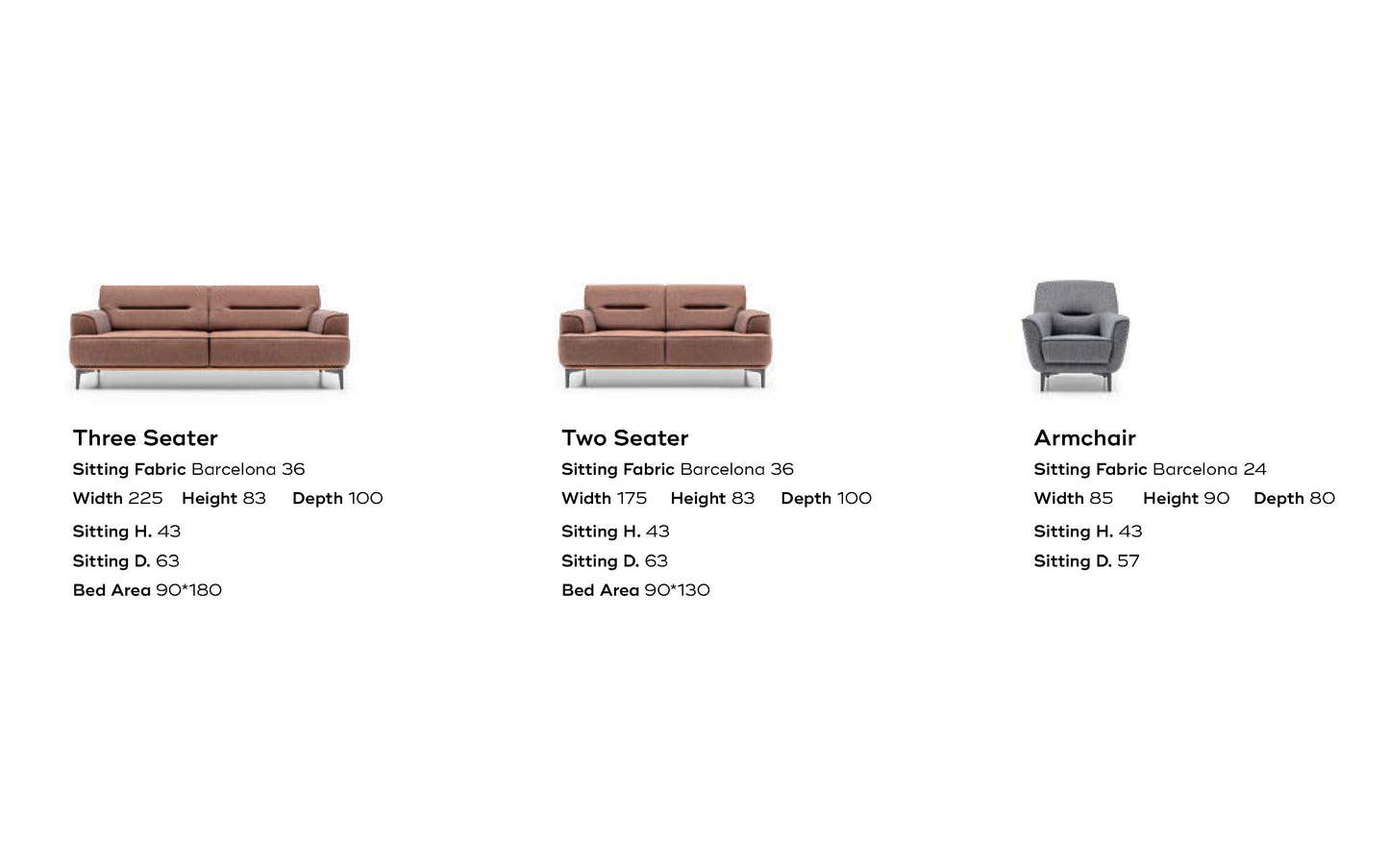 Letto Sofa Set: Minimalist Design with Timeless Comfort