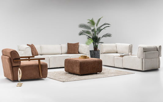 Bubble Sofa Set: Minimalist Style with Plush Comfort