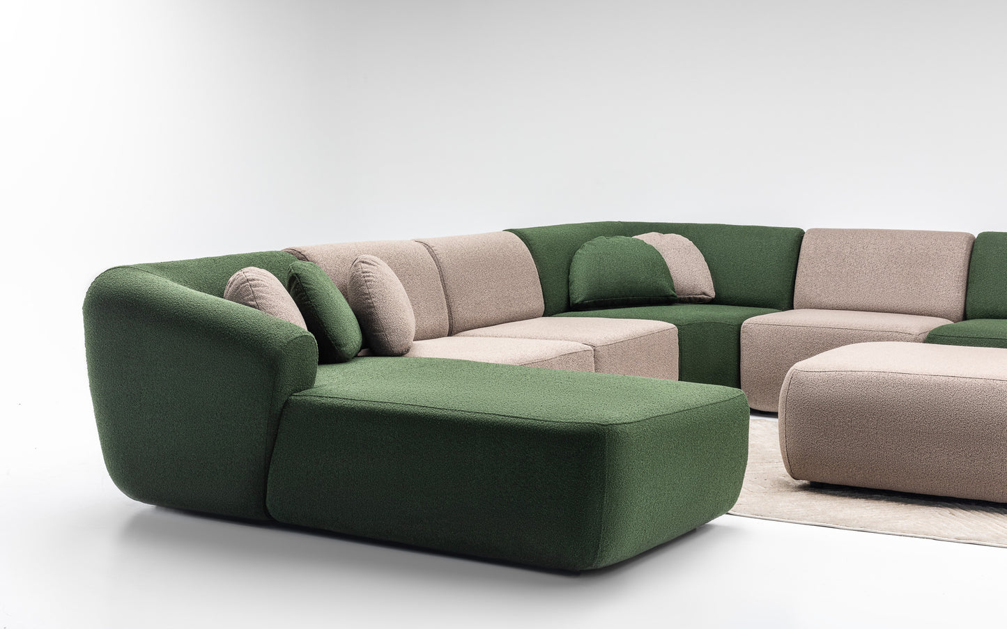 Sophia Corner Sofa Set: Versatile Style with Modular Design