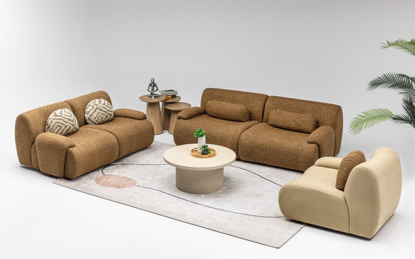 Vision Sofa Set: Bold U-Shaped Design with Modern Adaptability