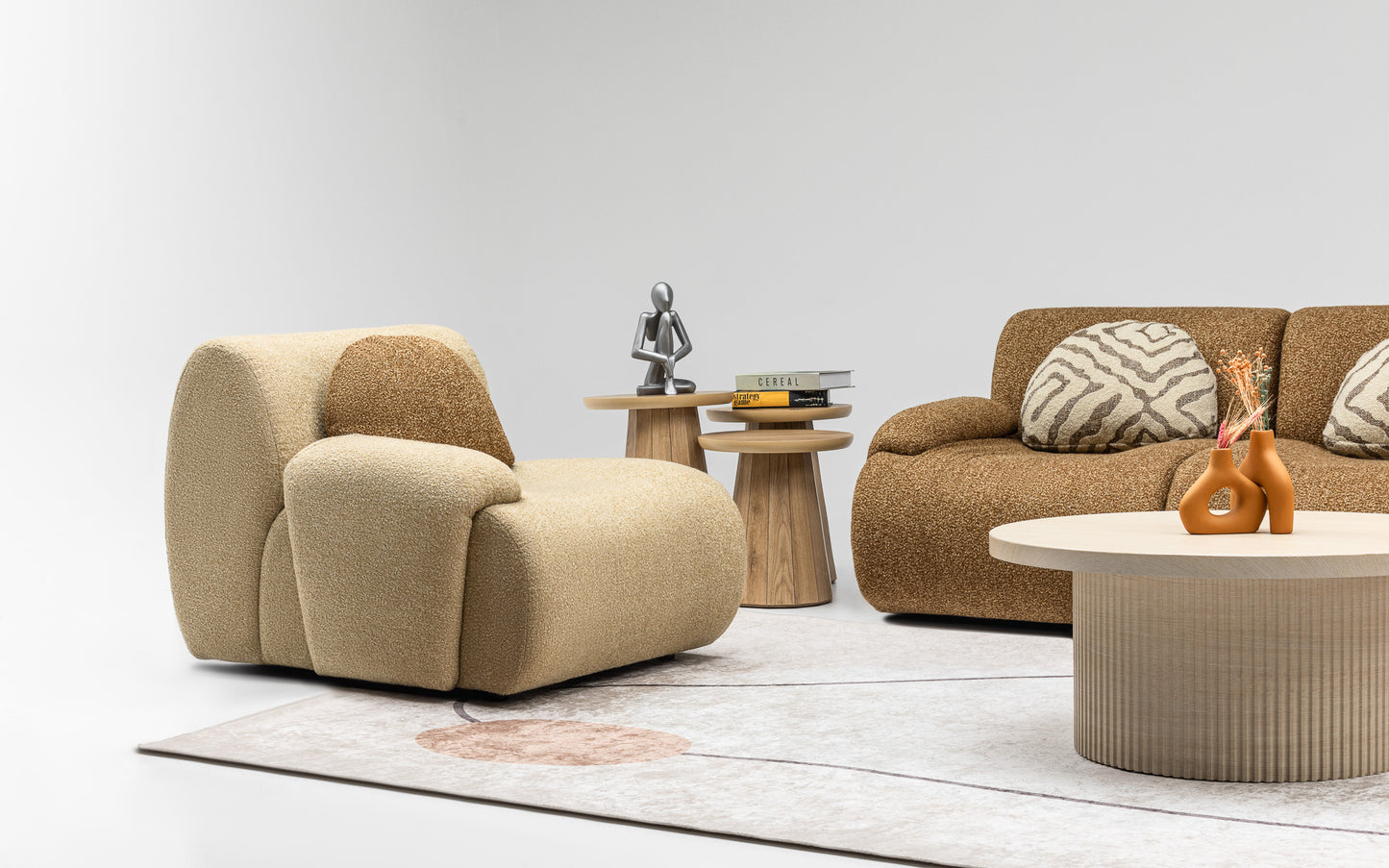 Vision Sofa Set: Bold U-Shaped Design with Modern Adaptability