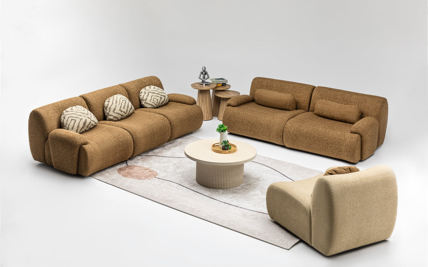 Vision Sofa Set: Bold U-Shaped Design with Modern Adaptability