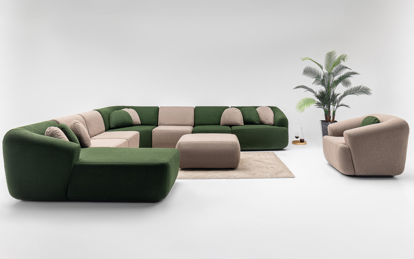 Sophia Corner Sofa Set: Versatile Style with Modular Design