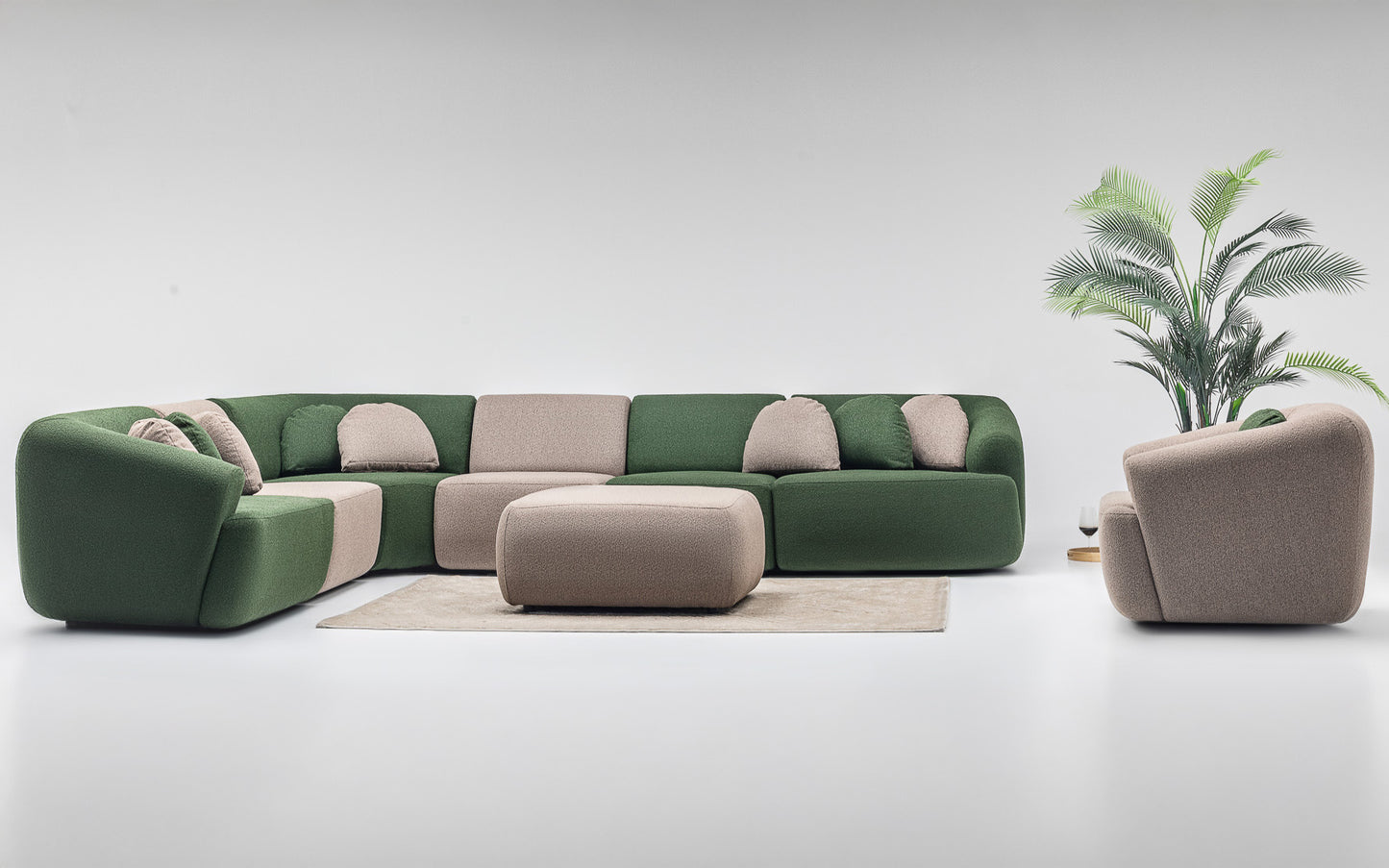 Sophia Corner Sofa Set: Versatile Style with Modular Design