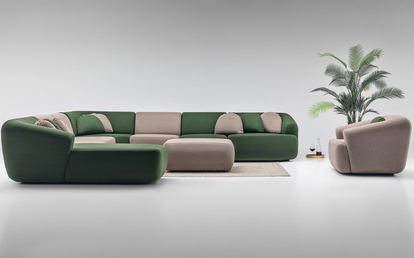 Sophia Corner Sofa Set: Versatile Style with Modular Design