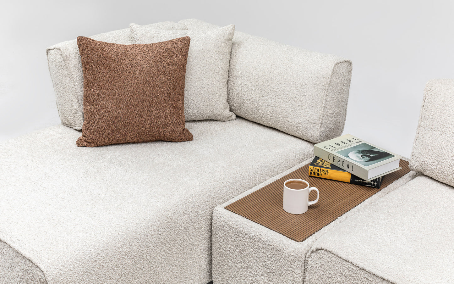 Bubble Corner Sofa Set: Minimalist Design & Plush Comfort